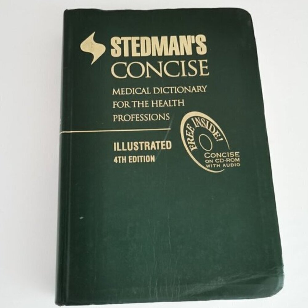 2001 Stedman's Concise Medical Dictionary 4th Ed Illustrated NO CD-ROM Doctor